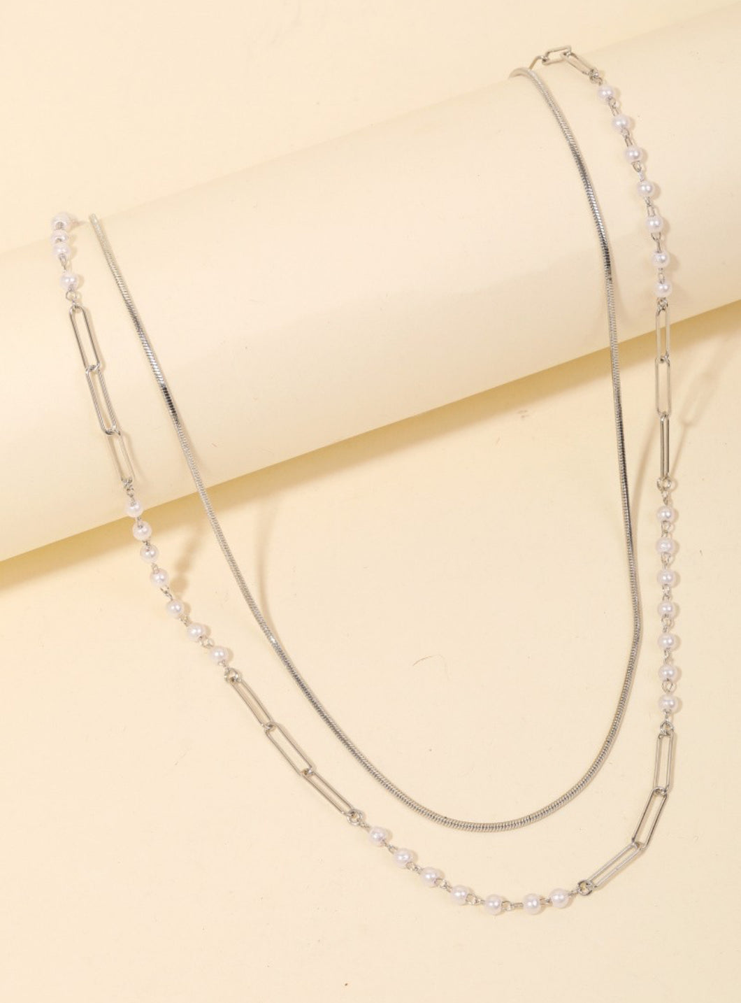 Silver Layered Necklace