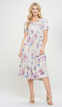 Load image into Gallery viewer, Silver Floral Dress
