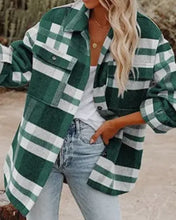 Load image into Gallery viewer, Green Plaid Shaket
