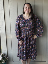 Load image into Gallery viewer, Midnight Floral Midi Dress
