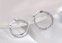 Load image into Gallery viewer, Classic Silver Hoops
