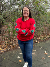 Load image into Gallery viewer, Christmas Trees Sweatshirt
