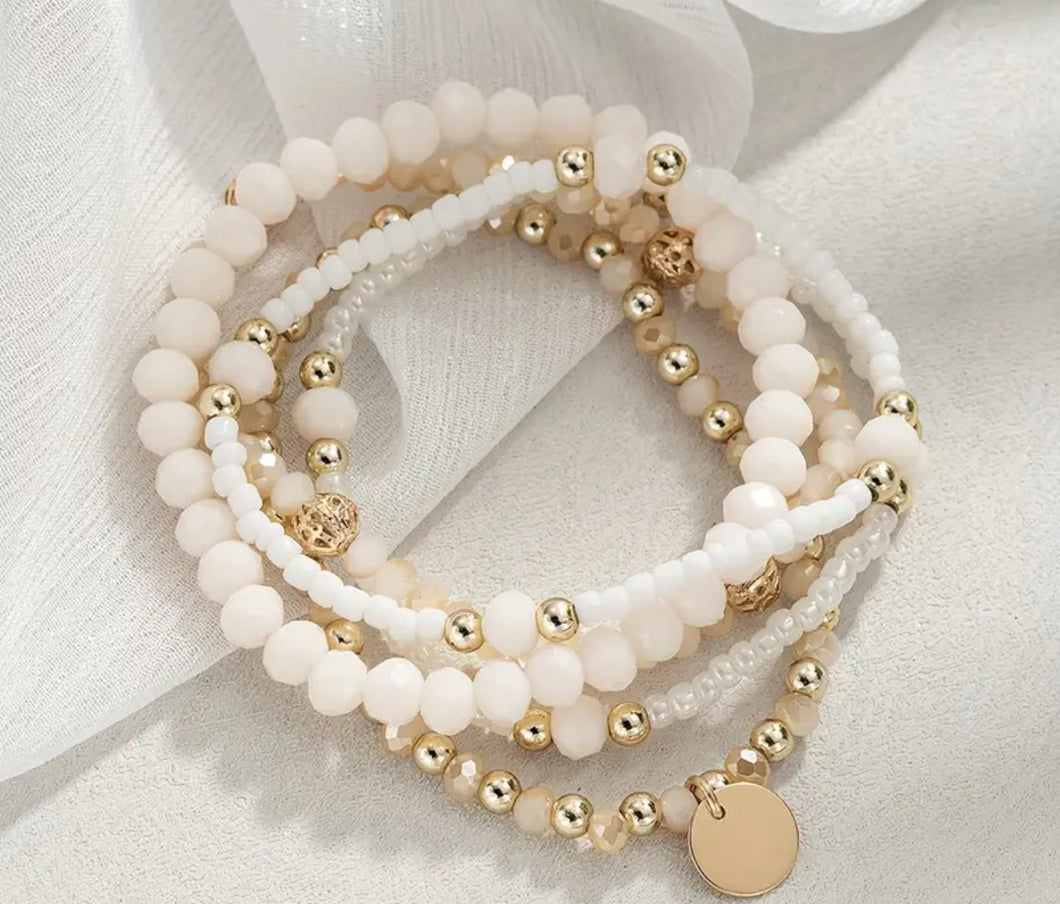 White Bracelet Set