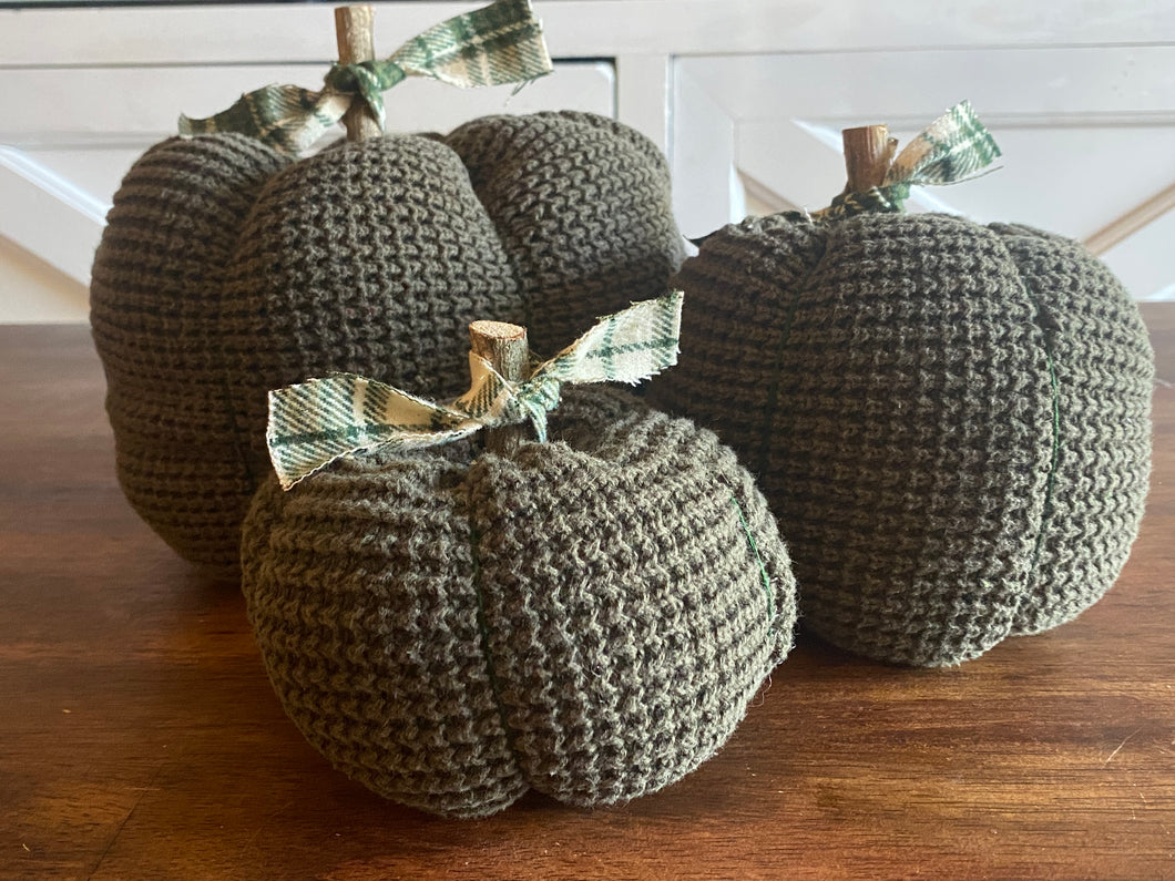 Green Sweater Pumpkins
