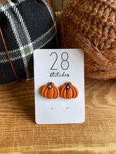 Load image into Gallery viewer, Floral Pumpkin Earrings- Multiple Styles

