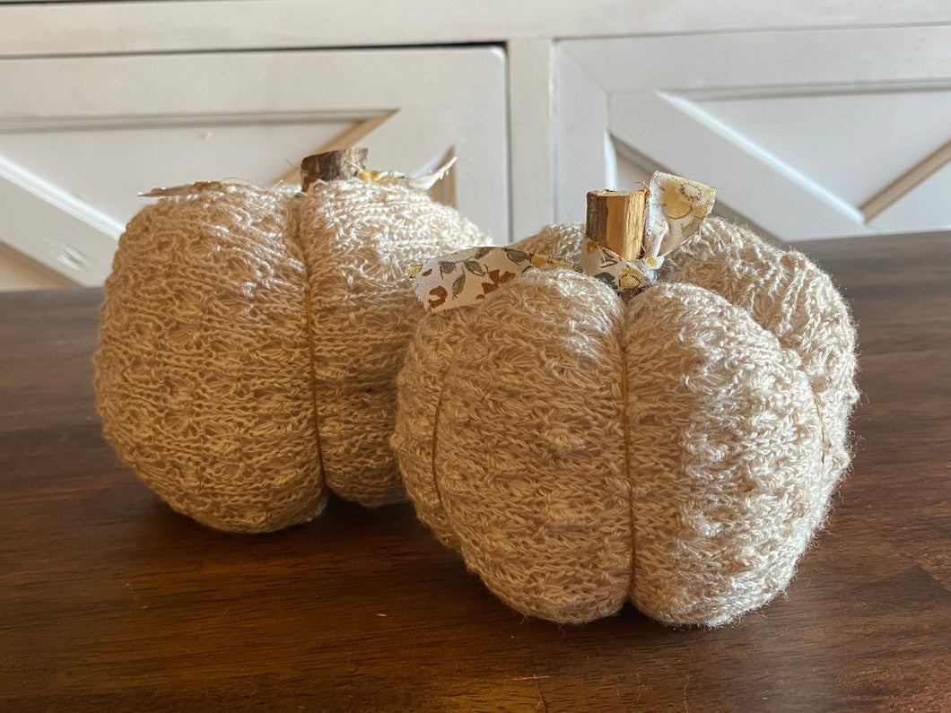 Cream Sweater Pumpkins