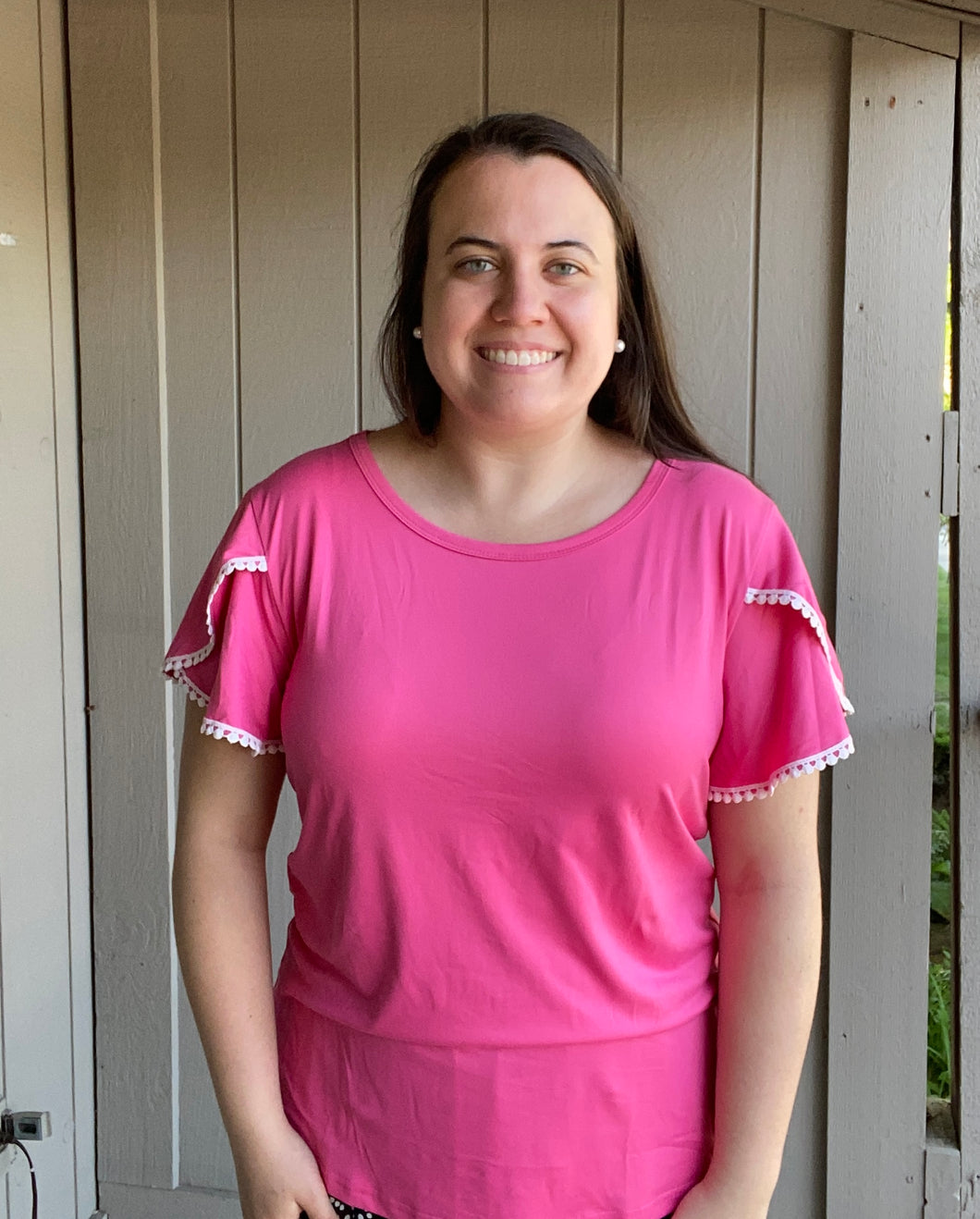 Elise Top- Hot Pink