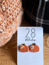 Load image into Gallery viewer, Floral Pumpkin Earrings- Multiple Styles
