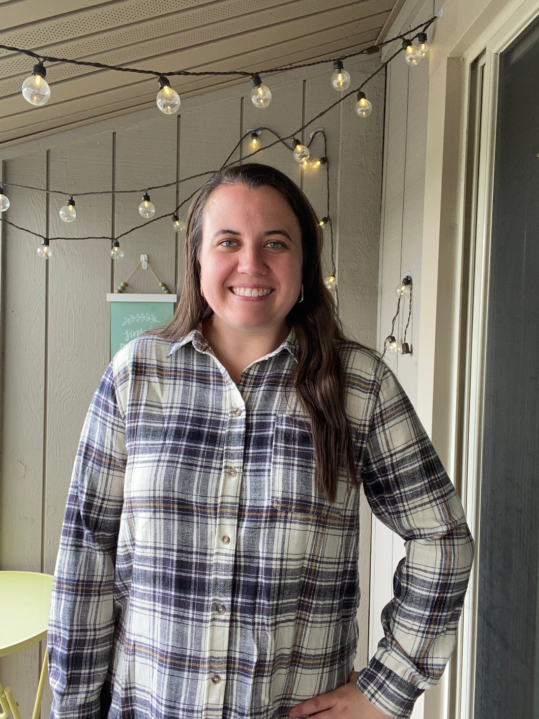Black/ Gray  Flannel
